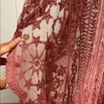 Indigo Blue 2 Piece  Lace Kaftan Dress in Dusty Rose Photo 14