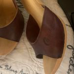 Candie's  Brown vintage heels 80s Italy leather casual classic boho Photo 0