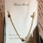14K Gold Plated Dainty Star Choker Necklace, Adjustable, New Photo 4