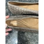 Aetrex  Lyla Women's Size 10.5 Bronze Brown Woven Leather Slip On Ballet Flats Photo 6