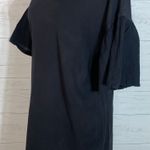 VERO MODA wrinkle 2/4 bell sleeve black tshirt dress size M Photo 2