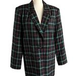 Vintage CASABLANCA Plaid Button front Blazer Jacket. Size 12. Photo 0
