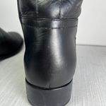 Tory Burch  Size 6M Black Knee-High Riding Boots – Leather, Gold Medallion Size 6 Photo 4