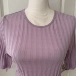Vince Ribbed Elbow Sleeve Crew Neck Top Photo 8