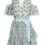 Foxiedox  Dress Lexie Cold Shoulder Floral Wrap Coquette Summer New Medium Photo 0