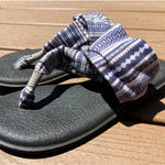 Sanuk  Sandals 8 Yoga Sling Flats Comfort‎ 1016459 Purple Fabric Slip On Shoes Photo 0