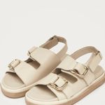 ALOHAS 
HARPER CREAM LEATHER SANDALS 8 classic casual fall boho revolve leather Photo 3