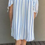 One Clothing Boutique Purchased  Brand Off Shoulder Striped Swing Dress - size L Photo 3