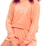 Nike Cropped Orange Terry Sweatshirt Cloth Retro M Photo 0