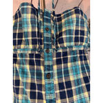 Hollister  Plaid babydoll Shirt Womens‎ size Small Y2K 90s 80s Peplum Milkmaid Photo 3