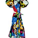 Christopher John Rogers x Target Floral Puff Sleeve High Low Dress Photo 2