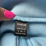 SheIn Lune Women's Zip-Up Drawstring Long Sleeve Plush Sweatshirt Blue NWT Small Photo 8