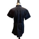 Banana Republic  Military Shirt Navy Blue Size Medium S/S Belted MILI Safari Photo 3