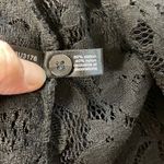 The Limited  NWT Black Sheer Floral Lace Sleeveless Button Down Shirt Photo 8