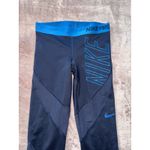 Nike Lot Of 2 Pro Women's Blue Hyper-Cool Leggings Size Small Photo 2