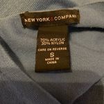 New York & Co. blue wrap top womens Small acrylic Sweater Photo 5