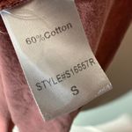 Mustard Seed Sleeveless Tiered Babydoll Mini Dress Rust V-Neck Boho Cotton Small Photo 3