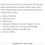 Show Me Your Mumu SMYM Sherman Sheer Black Tunic Tank Small Photo 3