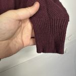 American Eagle  Women’s Maroon Knit Sweater Size Small Long Sleeve Pullover Photo 4