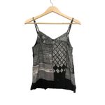 Jams World Vintage Nori Tank Top Women Size Large Black White Arty Tribal Boho Photo 1