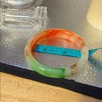 Elegant Multicolor Jade Bangle Bracelet Green Photo 6