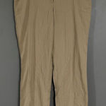 Christopher & Banks Christopher Banks Pants Easy Fit Lightweight Comfort Stretch Tan Striped 12 Photo 0