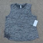 Athleta  Breezy Tank Black/Gray/White stripes size 1X NWT Photo 1