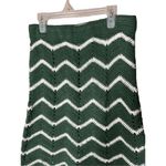 Emory park  Crochet Green White Chevron Print Skirt Size Large Photo 1