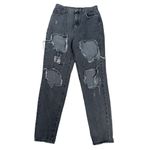 Urban Outfitters BDG Mom Jeans High Rise Distressed Ripped Gray Women’s Size 28 Photo 2
