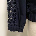 Elevenses Anthropologie  Soutache Crochet Bomber crochet sheer sleeves jacket Photo 3