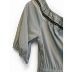 Vintage 1970s/1980s Embroidered Midi‎ Dress Women Size Medium/Large Blue Boho Photo 5