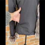 Authentic postcard fox fur jacket size 8 Black Photo 2