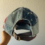 Ralph Lauren Polo Patchwork Red and Blue Bandana Denim Hat Photo 2