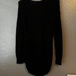 Pink republic  Black Ribbed Knit Sweater Women’s Long Sleeve V-Neck Pullover Photo 2