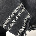 Driftwood Colette Straight Crop Embroidered Snake Print Jeans Washed Black Sz 28 Photo 6