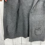 American Eagle AEO  Outfitters (M) Womens Gray Knit Wool Blend Sweater Jacket Photo 5