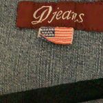 Djeans Size 7/8 Fitted Bedazzled Jean Jacket With Pockets,Buttons. Preloved Blue Photo 4