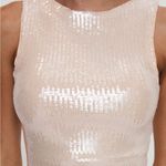 Princess Polly NWT  Sequin Yumiko Romper Champagne Sparkle Photo 4