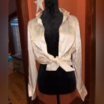 Jaclyn Smith  Cream %100 silk blouse Photo 4