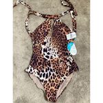 Anthropologie New. WET from L.A. leopard swimsuit. Medium . Retails $148 Photo 7