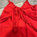 Selfie Leslie Tie Front Red Mini Dress Photo 6