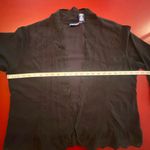 Phool open jacket Womans Size XL Black Cotton Lightweight eyelet artsy boho Photo 7