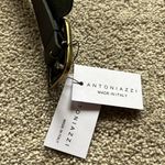 NWT ANTONIAZZI MADE IN ITALY GENUINE LEATHER LASER CUT BELT Black Photo 4