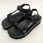 REEF  Cushion Rem Hi Platform Velcro Sandals Black Size 8 Photo 0