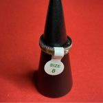 Bomb Party RBP7178 “The Juliet Ring” Cubic Zirconia on Rhodium Size 8 Ring NWT Silver Photo 2