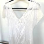 American Vintage Vintage 90s White Lace Princess Midi Lingerie Dress Bridal Bachelorette Angel Photo 1