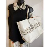 Ralph Lauren  bag shoulder white leather tote Photo 7