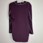Babaton Aritzia  Rena Top long sleeve blouse size small purple white office Photo 2