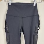 Alo Yoga Leggings Tight Womens XS Black Sheer Mesh Activewear Athleisure Edgy Photo 1