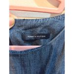 Tommy Hilfiger 😍  Blue Denim Dress Sleeveless Midi Pleated Casual‎ Photo 2